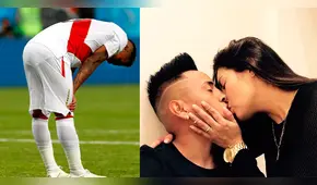 Esposa de Christian Cueva lo consuela tras errar penal ante Dinamarca