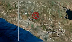 Sismo de 3.8 se registró esta tarde en Arequipa