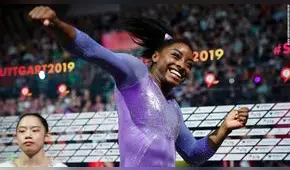 Simone Biles se convierte en la más ganadora en la historia de la gimnasia