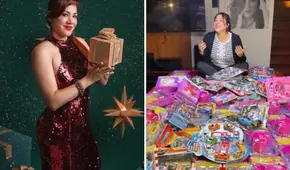 Lesly Castillo compró decenas de regalos para niños necesitados: “Amamos la Navidad”