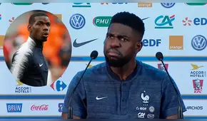 Samuel Umtiti no soportó que lo confundan con Pogba y decidió irse [VIDEO]