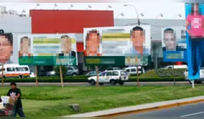 Surco: reportan peligro por posible caída de cartel de campaña municipal