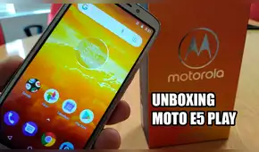 Moto E5 Play: realizamos el unboxing del nuevo teléfono de Motorola y esto encontramos [VIDEO]