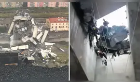 YouTube: el preciso momento en el que puente en Génova se derrumba [VIDEO]