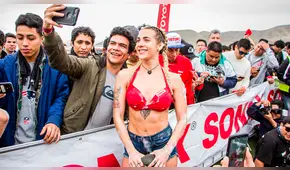Combate: Paula Ávila y Michela Elías elevaron la temperatura con sexy car wash [FOTOS]