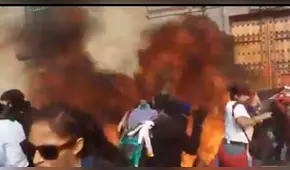 Fotógrafa de diario mexicano fue agredida con bomba molotov en el Día de la Mujer [VIDEO]