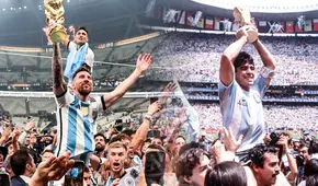 Messi vs. Maradona en las Copas del Mundo que campeonaron: ¿cuáles fueron sus números?