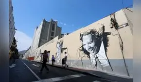 Centro de Lima: Pintan mural en homenaje al reconocido artista Víctor Humareda [FOTOS]