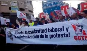 CGTP: Contingente de la PNP se dirige a la plaza San Martín para controlar marcha [EN VIVO]