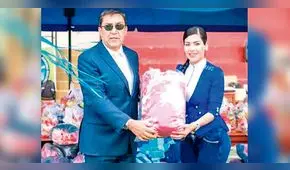 Esposa de Cáceres Llica repartió donaciones de iglesia mormona