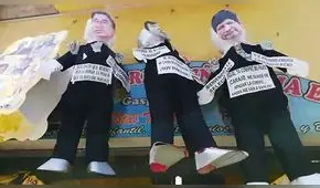 Muñecos de Chihuán y García son los más comprados en Arequipa por Año Nuevo [VIDEO]