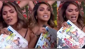 Isabel Acevedo arranca la foto de Christian Domínguez de su calendario