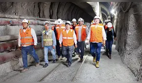 Gobernador verificó avance de trabajos de limpieza en túnel de proyecto Alto Piura