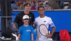 ¡Cerca de la hazaña! Juan Pablo Varillas perdió 3-2 ante Alexander Zverev en el Australian Open