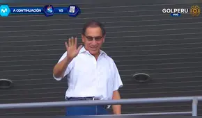 Martín Vizcarra observa la final entre Alianza Lima y Sporting Cristal [VIDEO]