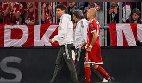 Real Madrid vs Bayern Munich: así fue la lesión de Robben [VIDEO]