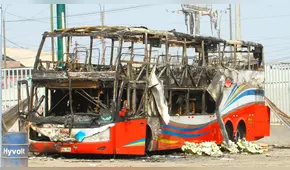 Incendio en Fiori: Bus de la empresa Sajy era adaptado [VIDEO]