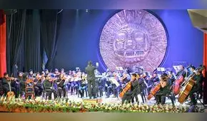 Un espectáculo de rojo y blanco en homenaje a la patria