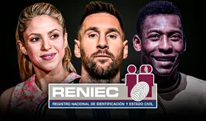 Shakira, Pelé y Lionel Messi: esta es la cantidad de peruanos que se llaman así, según Reniec