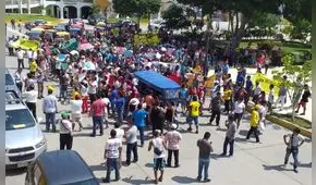 Protestan contra el “mal servicio” de la EPS Grau [VIDEO]