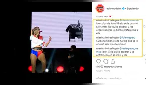 Usuarios culpan a Karol G de sabotear show musical de Leslie Grace [VIDEO]