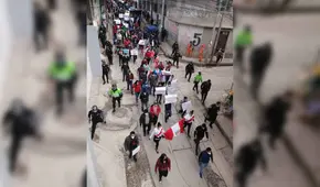 Cajamarca se suma a la marcha nacional en contra de régimen de Manuel Merino