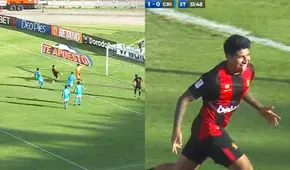 ¡En la zona del goleador! Iberico aprovechó un rebote y marcó el segundo de Melgar ante Cristal