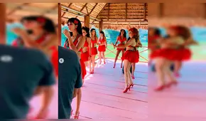 Así luce Melissa Paredes tras sufrir accidente en el rostro  [VIDEO]