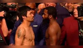 Pesaje WBA: Manny Pacquiao y Adrien Broner están preparados para la pelea del sábado