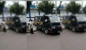 Chiclayo: combi cruza berma para cambiar de carril [VIDEO]