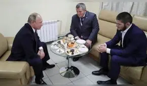 Vladimir Putin recibió a Khabib Nurmagomedov tras su victoria en UFC 229 [VIDEO]