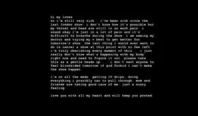 Ariana Grande podría cancelar su gira por problemas de salud  