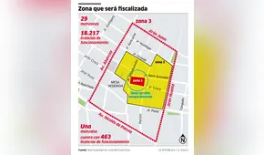 Zona que será fiscalizada [INFOGRAFÍA]