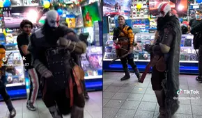 “God of war”: ‘Kratos peruano’ se pasea por Polvos Azules y sorprende al bailar reggaetón
