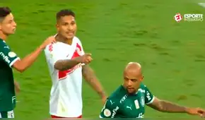Paolo Guerrero casi se va a las manos con Felipe Melo en el Inter vs Palmeiras [VIDEO]