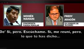 Giuffra asegura que no negoció con Moisés Mamani y presenta audios para su defensa