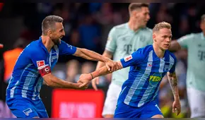 Hertha Berlín cortó invicto de Bayern Múnich: ganó por 2-0 en la Bundesliga [RESUMEN]