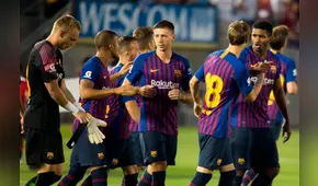 Barcelona vs Milán: la extraña combinación de camisetas en el partido [FOTO]