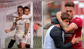 Universitario: Germán Denis anotó doblete con el Reggina y lo celebró con su hijo [VIDEO]