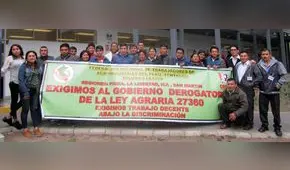 Trabajadores de agroindustria exigen derogar Ley de Promoción Agraria