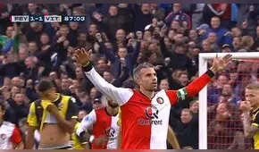 Robin Van Persie anotó un golazo y a los pocos minutos lo expulsan [VIDEO]