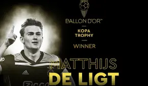 Matthijs de Ligt ganó el trofeo Kopa al mejor jugador joven de la temporada