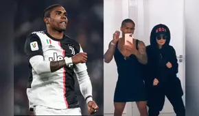 Douglas Costa, jugador de la Juventus, se pone el vestido de su novia en divertido video viral