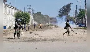 Ejército y Policía toman posesión del distrito de Tumán para restituir el orden público y la paz social