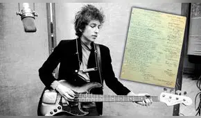 Venden manuscrito de una canción de Bob Dylan por 2 millones de dólares