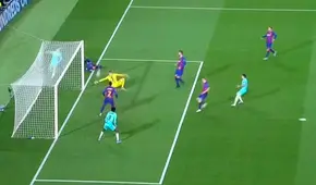 ¡Gigante! La felina reacción de Ter Stegen para evitar el 1-0 de Slavia Praga [VIDEO]