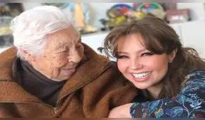 Thalía celebra el cumpleaños 102 de su abuelita con enternecedor saludo