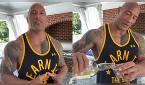 Dwayne Johnson cumple 48 años y lo celebra brindando con tequila 