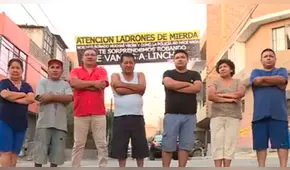 Vecinos denuncian el retiro de cartel que amenazaba a delincuentes [VIDEO]