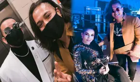 Cantante peruano Inka improvisó con zampoña y quenacho en el backstage de los Latin Billboard 2020